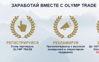 Партнерская программа в Олимп Трейд